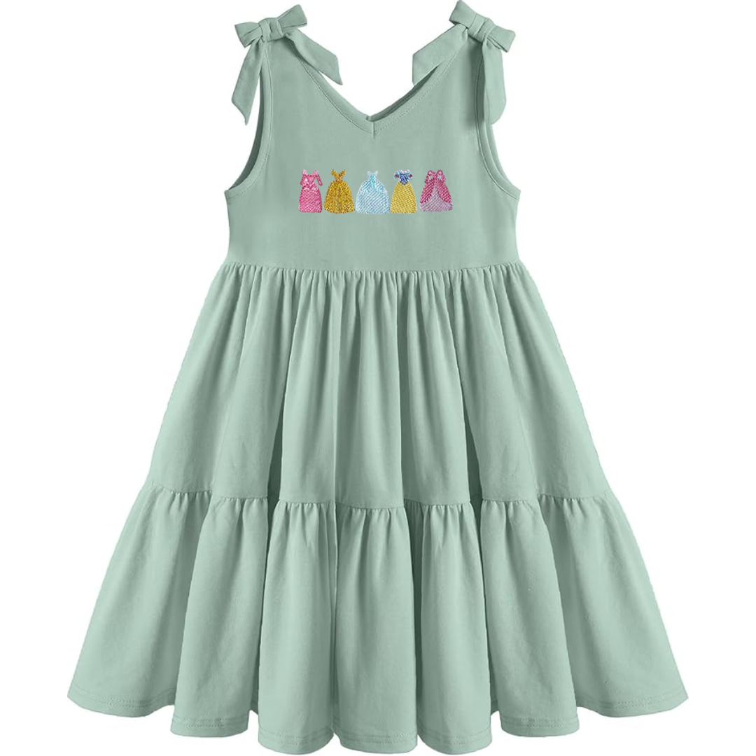 Girls Embroidered Princess Dress