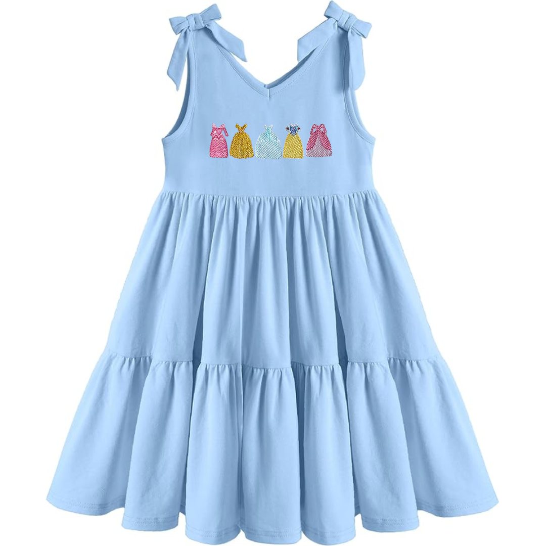 Girls Embroidered Princess Dress