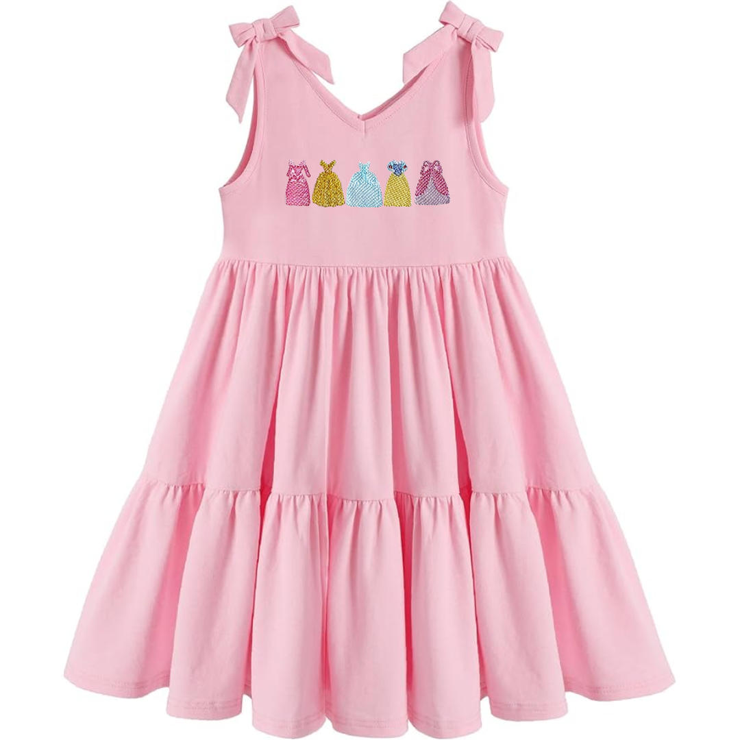 Girls Embroidered Princess Dress
