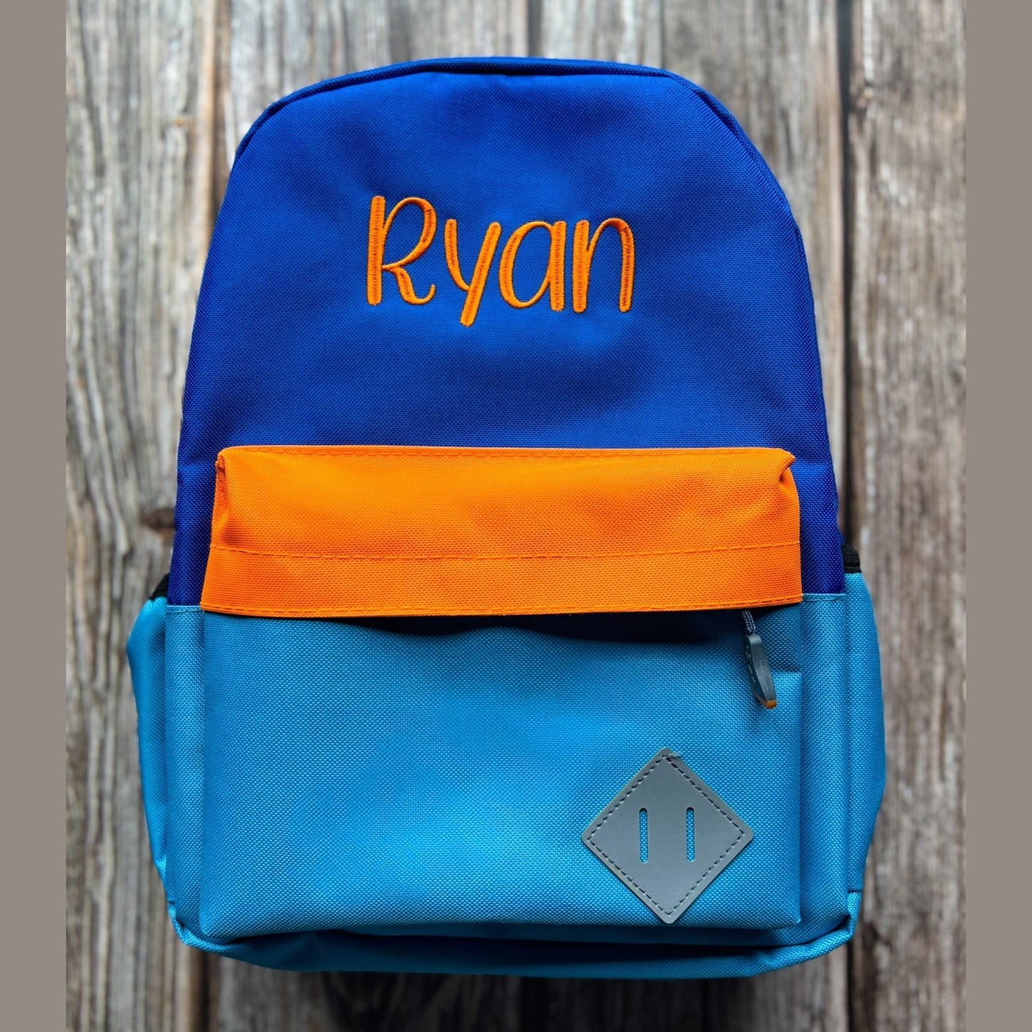 Children's Standard Size Color Block Backpack
