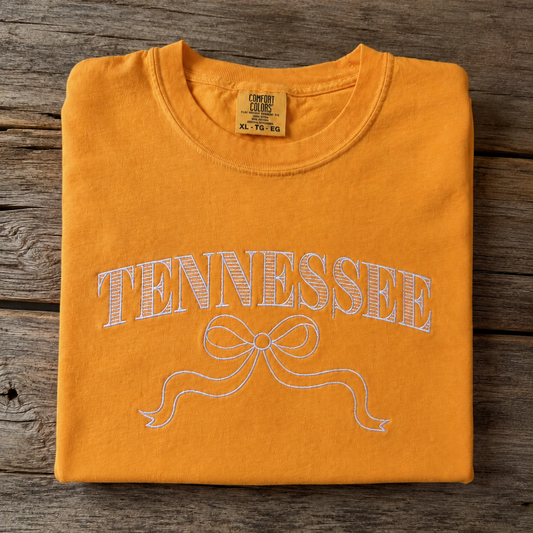Embroidered Tennessee Comfort Colors Tee