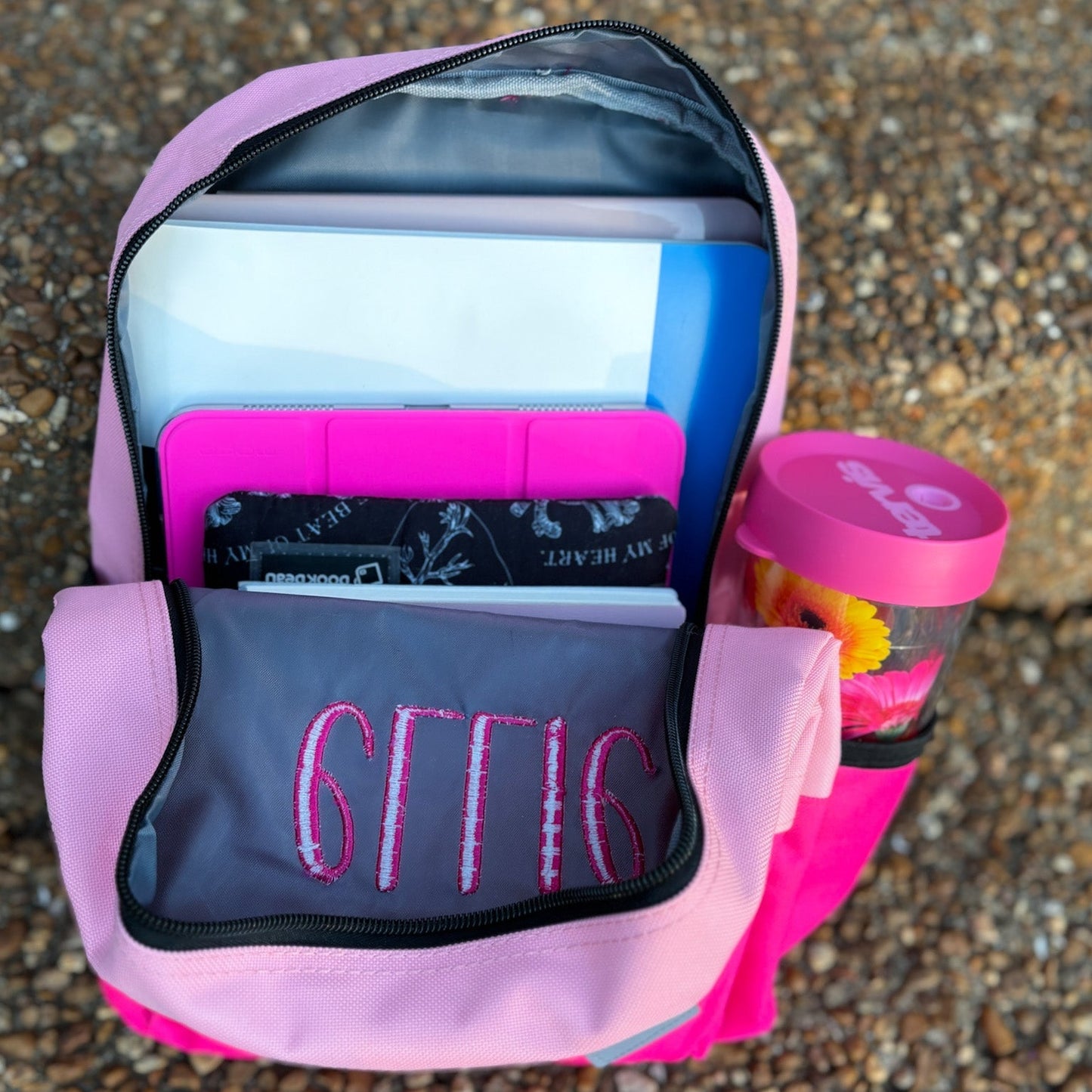 Children's Standard Size Color Block Backpack