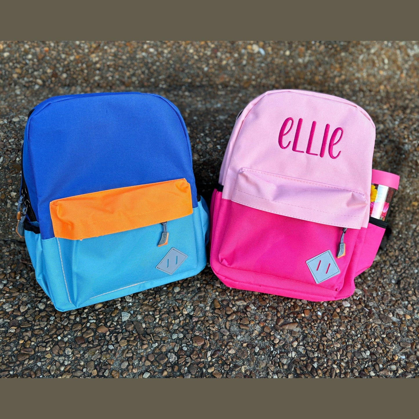 Children's Standard Size Color Block Backpack