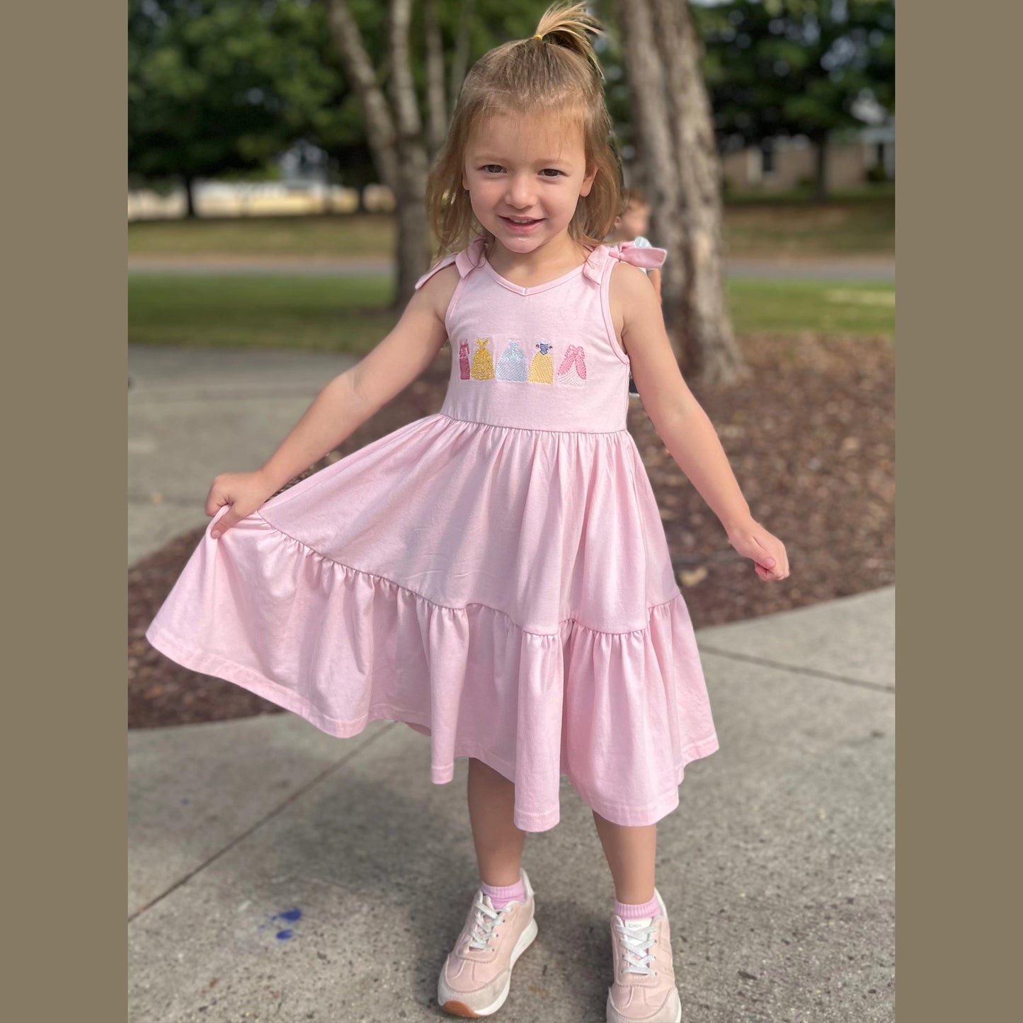 Girls Embroidered Princess Dress
