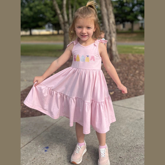 Girls Embroidered Princess Dress