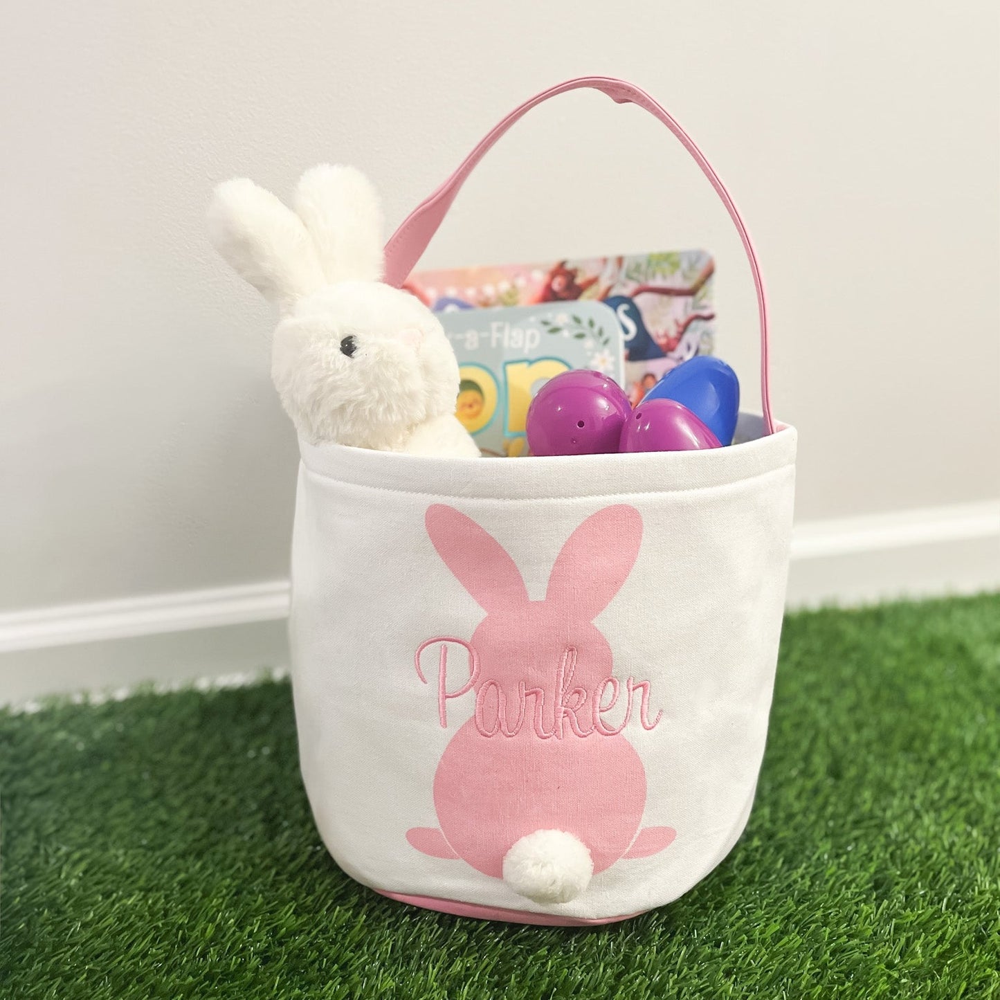 Personalized Canvas Easter Baskets