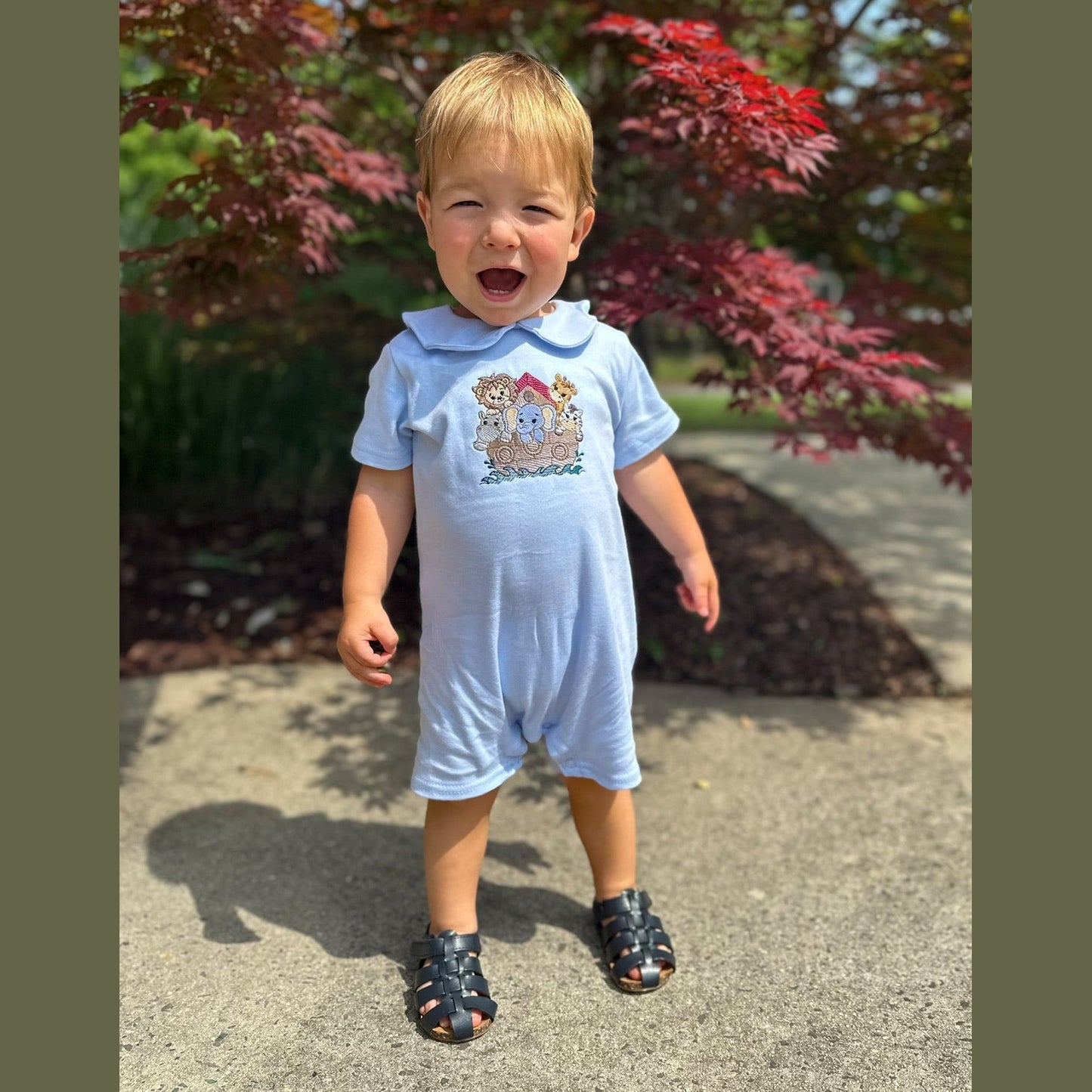 Boy's Noah's Ark Romper