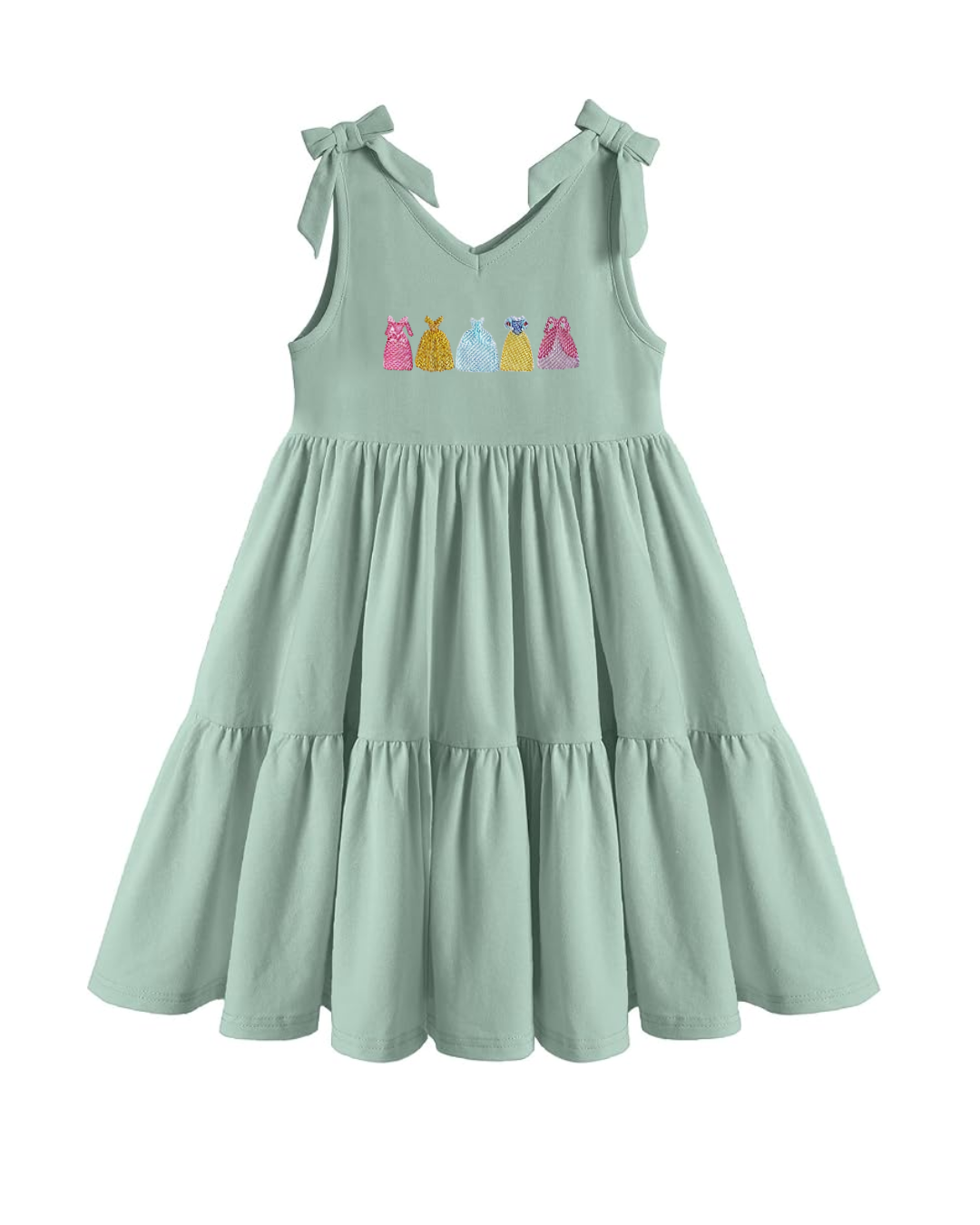 Girls Embroidered Princess Dress