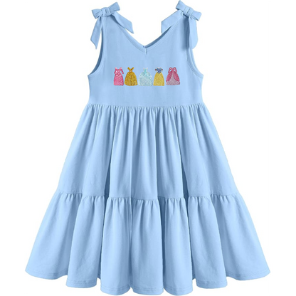 Girls Embroidered Princess Dress
