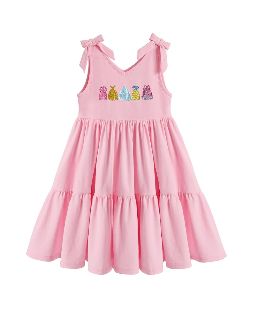Girls Embroidered Princess Dress