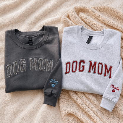 Custom Glitter Applique Embroidered Sweatshirt