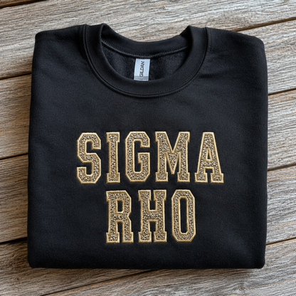 Custom Glitter Applique Embroidered Sweatshirt