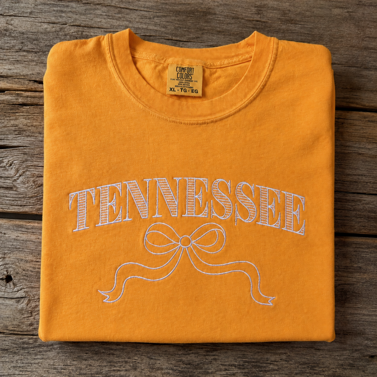 Embroidered Tennessee Comfort Colors Tee