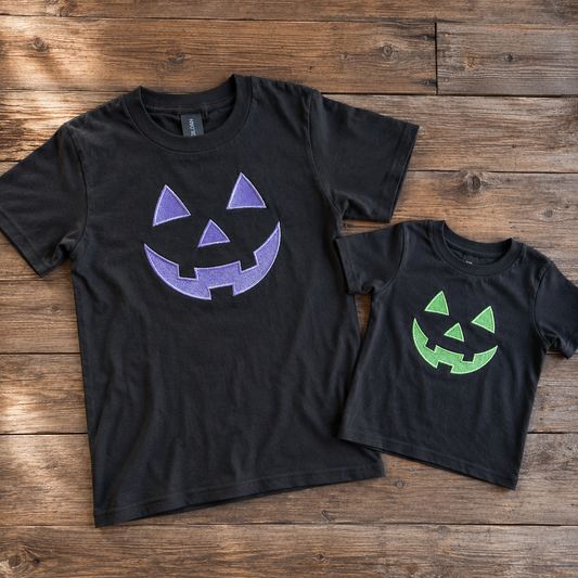 Customized Glow In the Dark Halloween Jack O Lantern Shirts