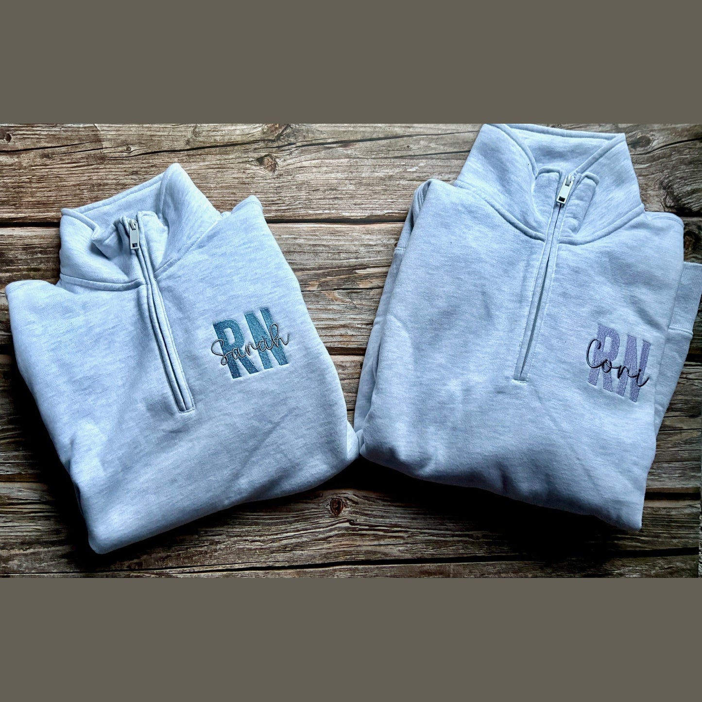 Personalized Embroidered Loose Fit Quarter Zip Pullover