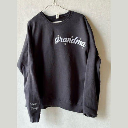 Custom Hand Embroidered Felt Sweatshirt