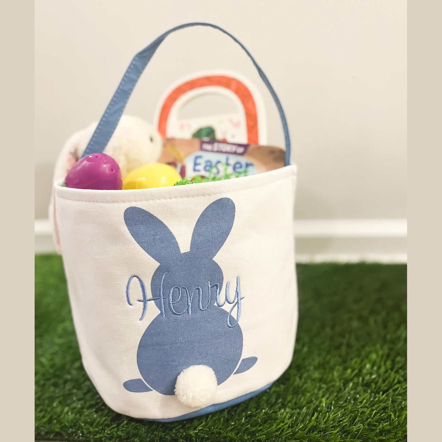 Personalized Canvas Easter Baskets