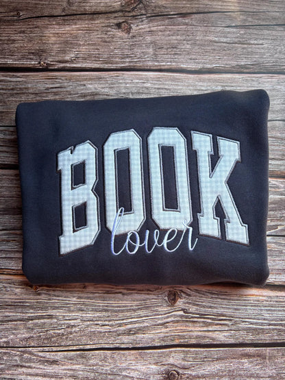 Book Lover Applique Sweatshirt