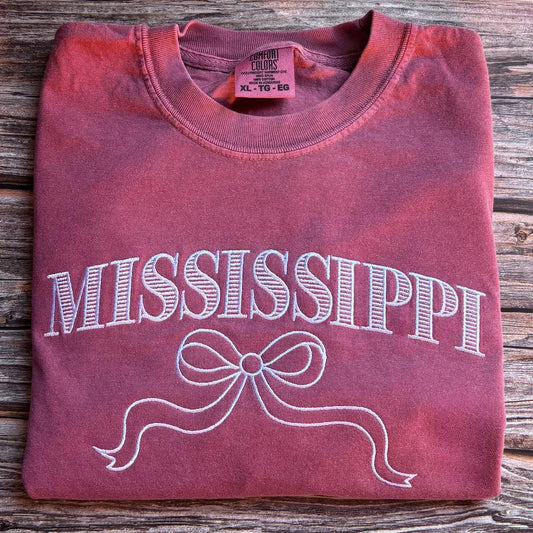 Embroidered Mississippi Comfort Colors Tee