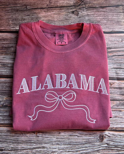 Embroidered Alabama Comfort Colors Tee
