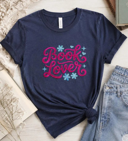 Embroidered Book Lover Tee