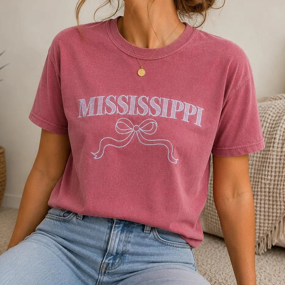 Embroidered Mississippi Comfort Colors Tee