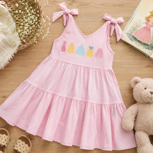 Girls Embroidered Princess Dress